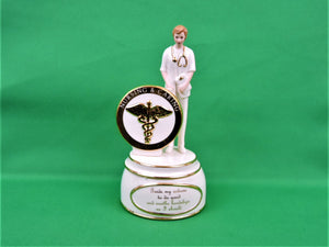 Nursing and Caring Heirloom Porcelain Music Box Collection - 2002 - "Kind Compassion"