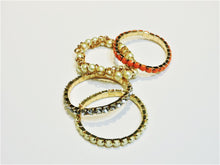 Load image into Gallery viewer, Jewelry - Bracelets - Set of 4 - White and Salmon in Colour
