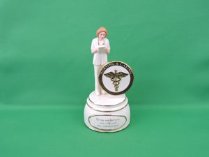 Nursing and Caring Heirloom Porcelain Music Box Collection - 2002 - "Dedicated Angel"