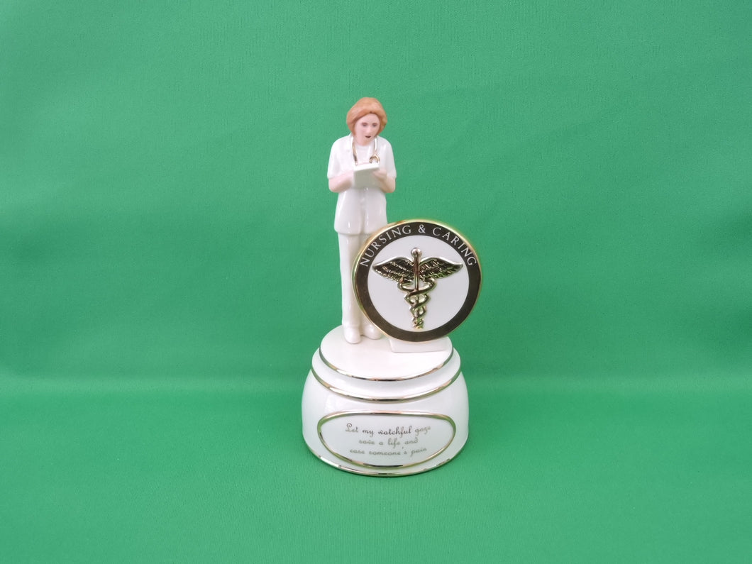 Nursing and Caring Heirloom Porcelain Music Box Collection - 2002 - 
