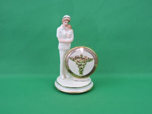 Nursing and Caring Heirloom Porcelain Music Box Collection - 2002 - "Care Giving"