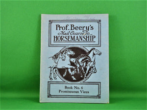 Book - 1908 - Prof. Beery's Mail Course in Horsemanship - Collection of 8 Books