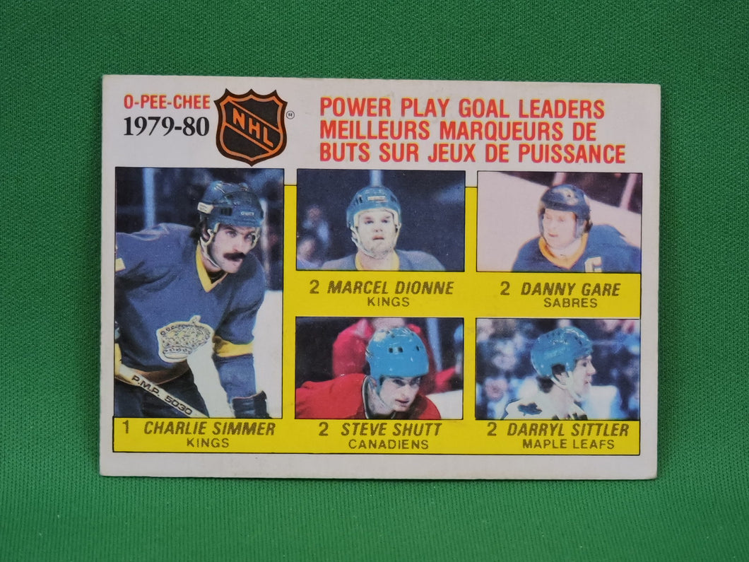 Collector Cards - 1980 - O-Pee-Chee - #165 - Power Play Goal Leaders