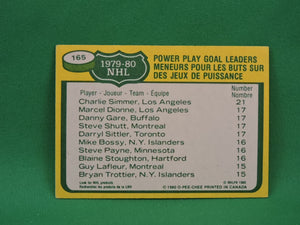 Collector Cards - 1980 - O-Pee-Chee - #165 - Power Play Goal Leaders