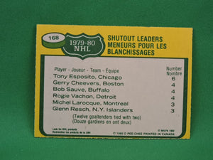 Collector Cards - 1980 - O-Pee-Chee - #168 - Shutout Leaders