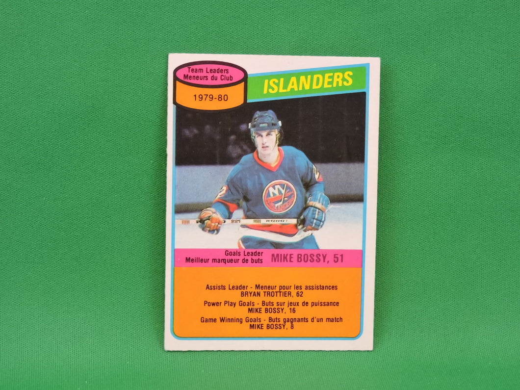 Collector Cards - 1980 - O-Pee-Chee - #204 - Team Leaders - Mike Bossy