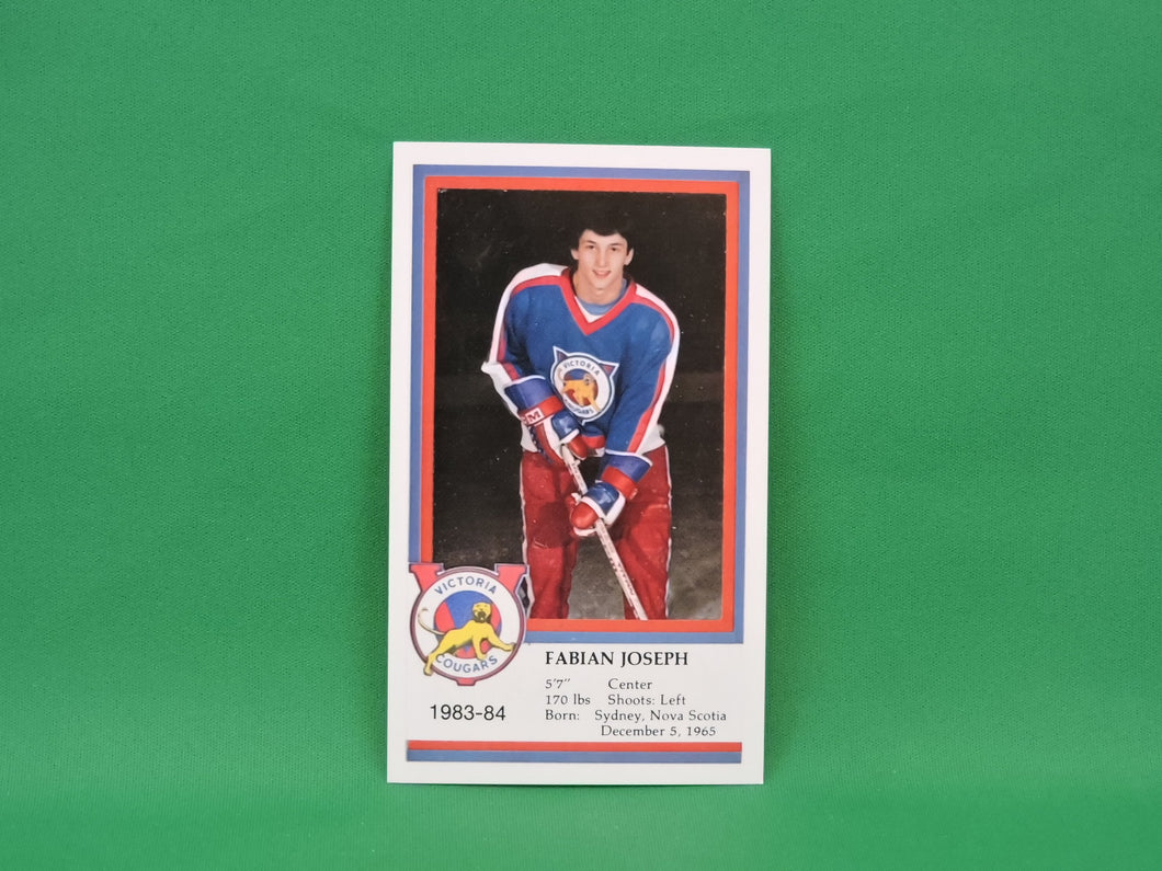 Collector Cards - Victoria Cougars - 1983-84 - Fabian Joseph