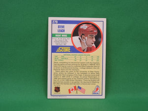 Collector Cards - 1990 - Score - #279 - Steve Leach