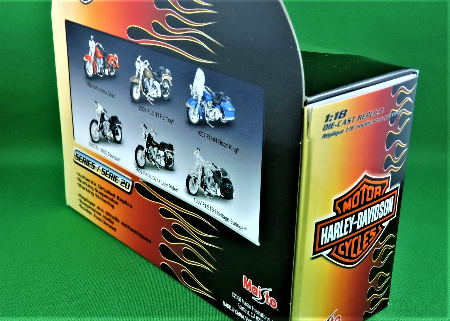 オートバイ・バイク 1/18 FLSTS HERITAGE SPRINGER 1997 Maisto Toy Maisto 1:18 Harley Davidson Series 1 1997 FLSTS HERITAGE