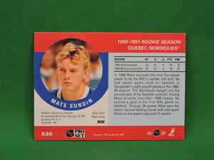 Collector Cards - 1990 - Pro Set - #636 - Mats Sundin - Rookie