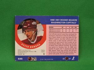 Collector Cards - 1990 - Pro Set - #645 - Peter Bondra - Rookie