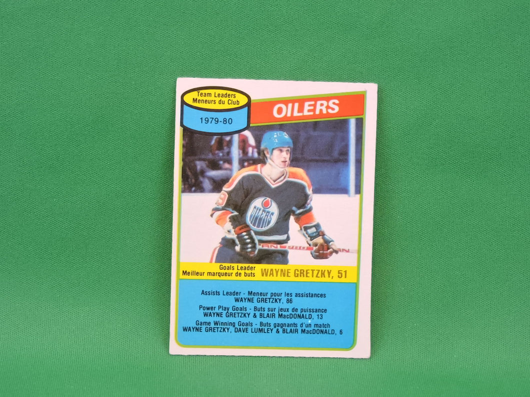 Collector Cards - 1980 - O-Pee-Chee - #182 - Team Leaders - Wayne Gretzky