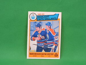 Collector Cards - 1983 - O-Pee-Chee - #23 - Highlight - Mark Messier and Wayne Gretzky