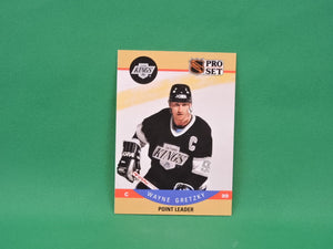 Collector Cards - 1990 - Pro Set - #394 - Point Leader - Wayne Gretzky