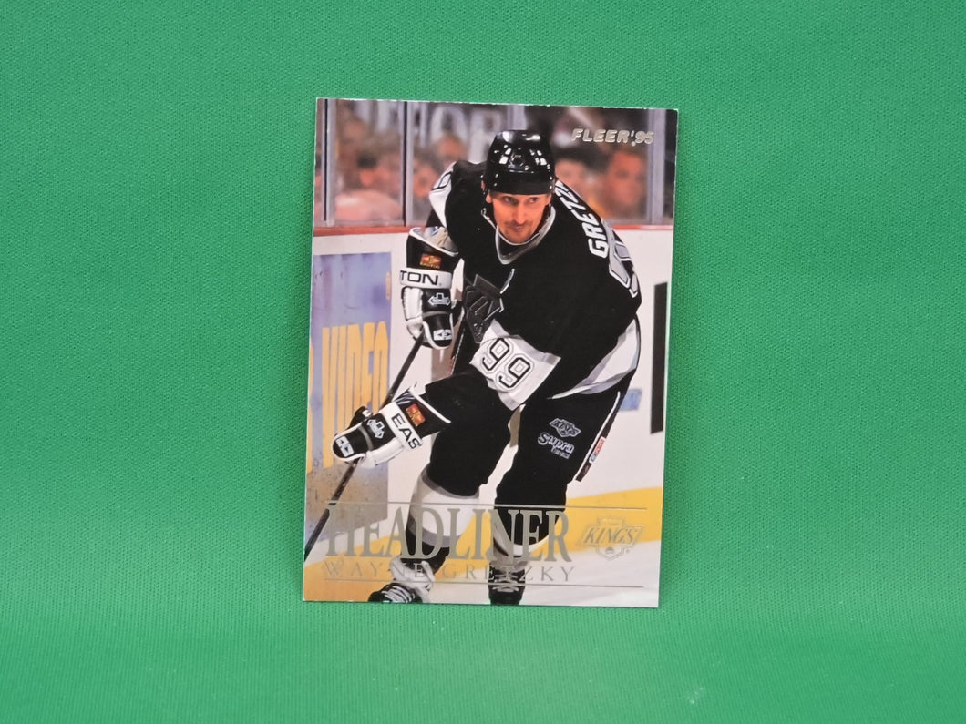 Collector Cards - 1995 - Fleer - #4 0f 10 - Headliner - Insert Card - Wayne Gretzky
