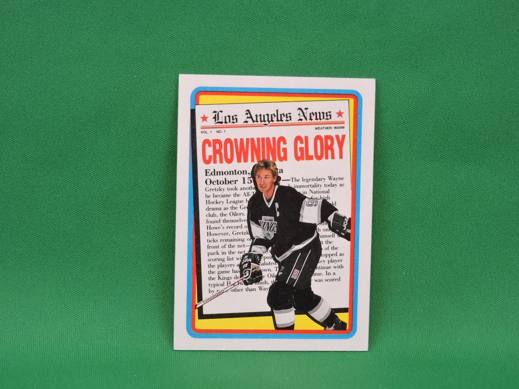 Collector Cards - 1990 - Topps - #3 - Crowning Glory - Wayne Gretzky