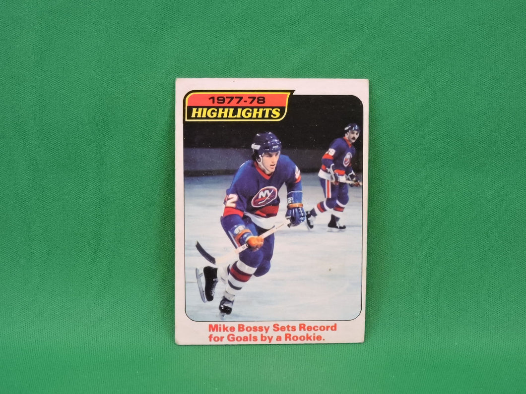 Collector Cards - 1978 - O-Pee-Chee - #1 - Highlights - Mike Bossy