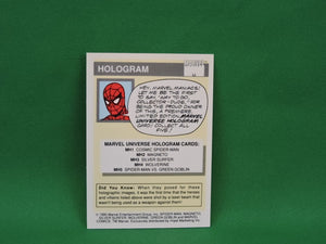 Marvel Collector Cards - 1990  - Marvel Comics - Hologram - #MH3 Silver Surfer