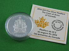 Charger l&#39;image dans la galerie, Currency - Silver Piedfort Coin - $25 - 2016 - RCM -The Coat of Arms of Canada
