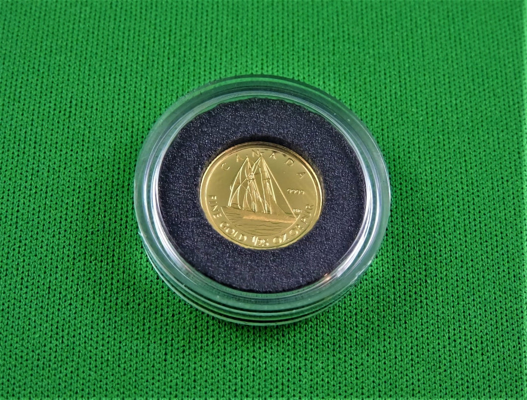 Currency - Gold Coin - 1/25 Ounce Gold -  2012 - RCM - Bluenose