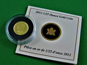 Currency - Gold Coin - 1/25 Ounce Gold -  2012 - RCM - Bluenose