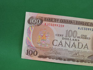 Canadian Bank Notes - ENZ - 1975 - $100 - AJE5099259