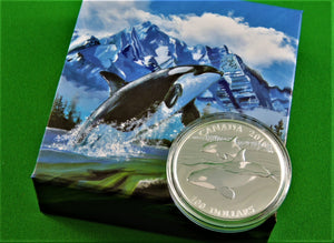 Currency - Silver Coin - $100 - 2016 - RCM - The Orca - Ruler of the Seas