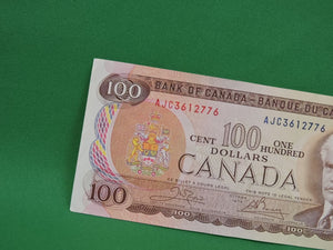 Canadian Bank Notes - ENZ - 1975 - $100 - AJC3612776