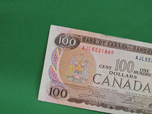 Canadian Bank Notes - ENZ - 1975 - $100 - AJL5521889