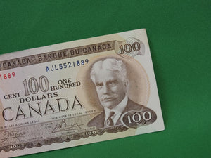 Canadian Bank Notes - ENZ - 1975 - $100 - AJL5521889