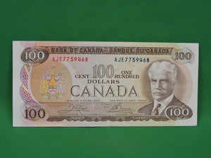 Canadian Bank Notes - ENZ - 1975 - $100 - AJE7759468