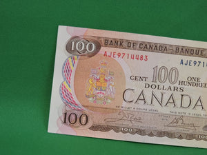 Canadian Bank Notes - ENZ - 1975 - $100 - AJE9714483