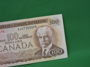 Canadian Bank Notes - ENZ - 1975 - $100 - AJG7203375