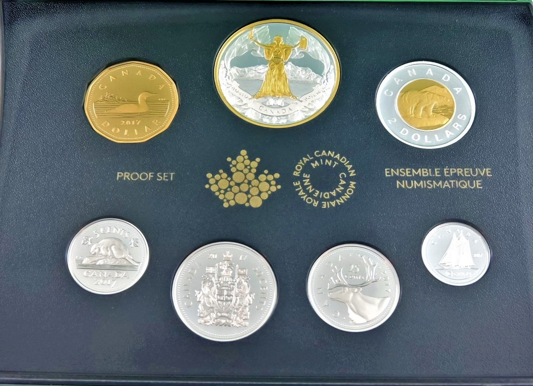 Currency - Coin Set - 2017 - RCM - Fine Silver Proof Set - 150th Anniversary of Canadian Confederation