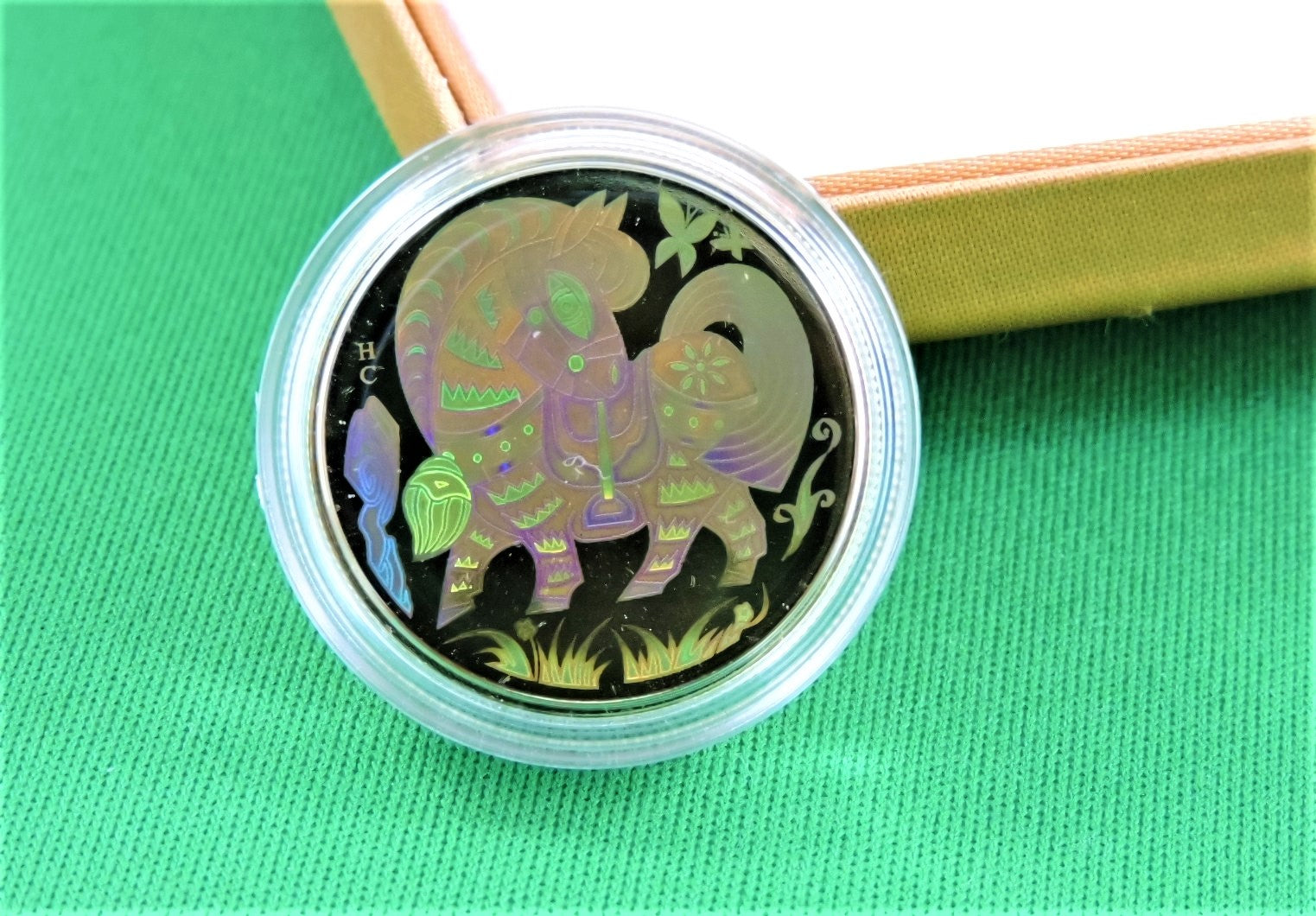 Currency - Gold Coin - $150 - 2002 - RCM - Hologram Coin - Lunar