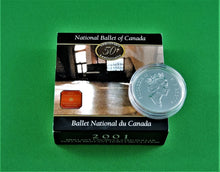 Charger l&#39;image dans la galerie, Currency - Silver Coin - $1 - 2001 - RCM - 50th Anniversary of the National Ballet of Canada
