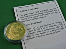 Charger l&#39;image dans la galerie, Currency - Gold Coin - $100 - 2012 - RCM - 150th Anniversary of the Cariboo Gold Rush
