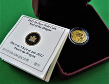 Charger l&#39;image dans la galerie, Currency - Gold Coin - $5 - 2012 - RCM - Year of The Dragon
