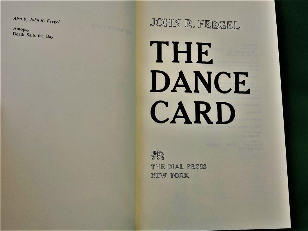 Book - JAE - 1981 - The Dance Card - by John R. Feegel
