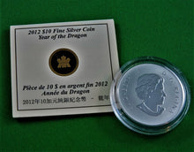 Charger l&#39;image dans la galerie, Currency - Silver Coin - $10 - 2012 - RCM - Year of the Dragon
