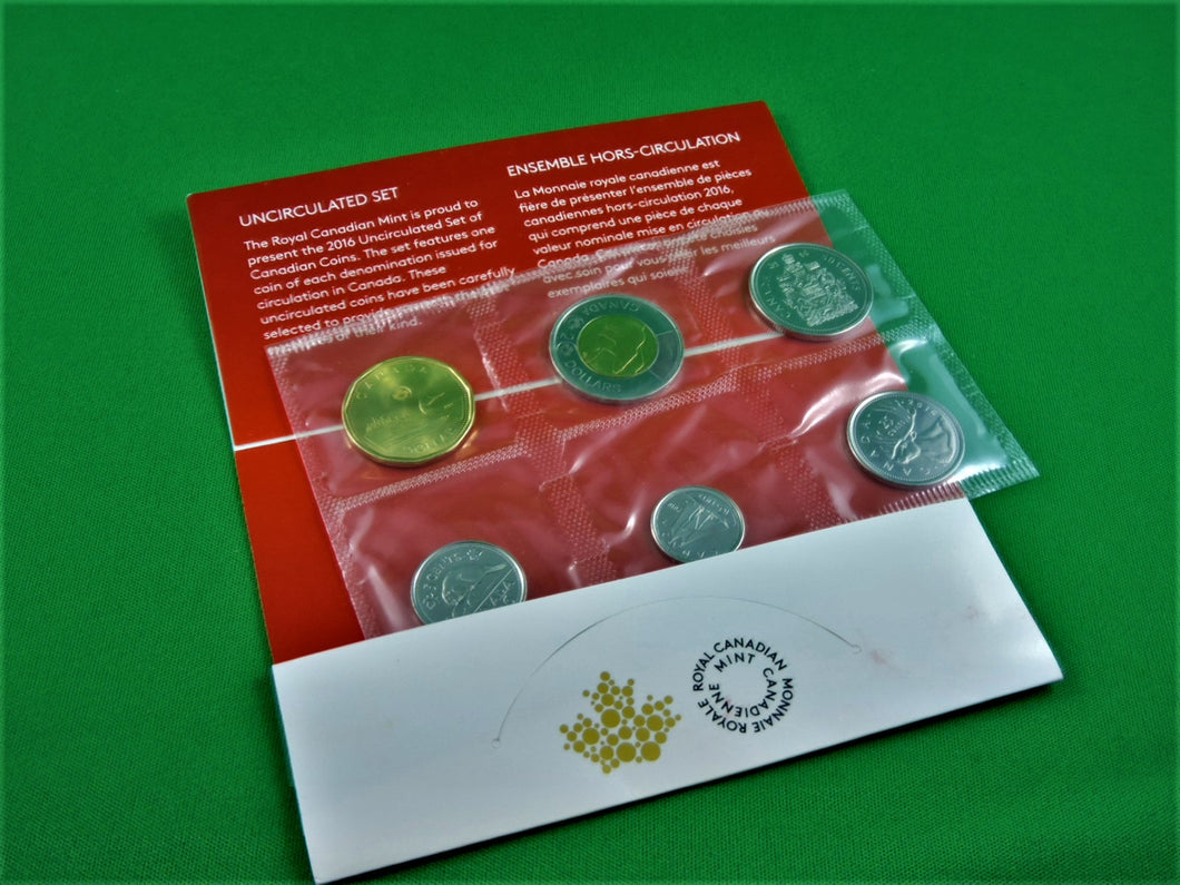 Currency - Coin Set - 2016 - RCM - Uncirculated Coin Set