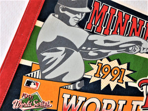 Pennant Flag - Minnesota Twins - 1991 World Series Champions