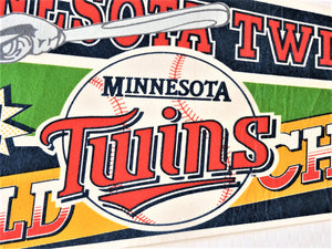 Pennant Flag - Minnesota Twins - 1991 World Series Champions