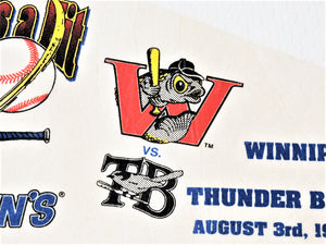 Pennant Flag - Winnipeg Goldeyes vs. Thunder Bay Whiskey Jacks