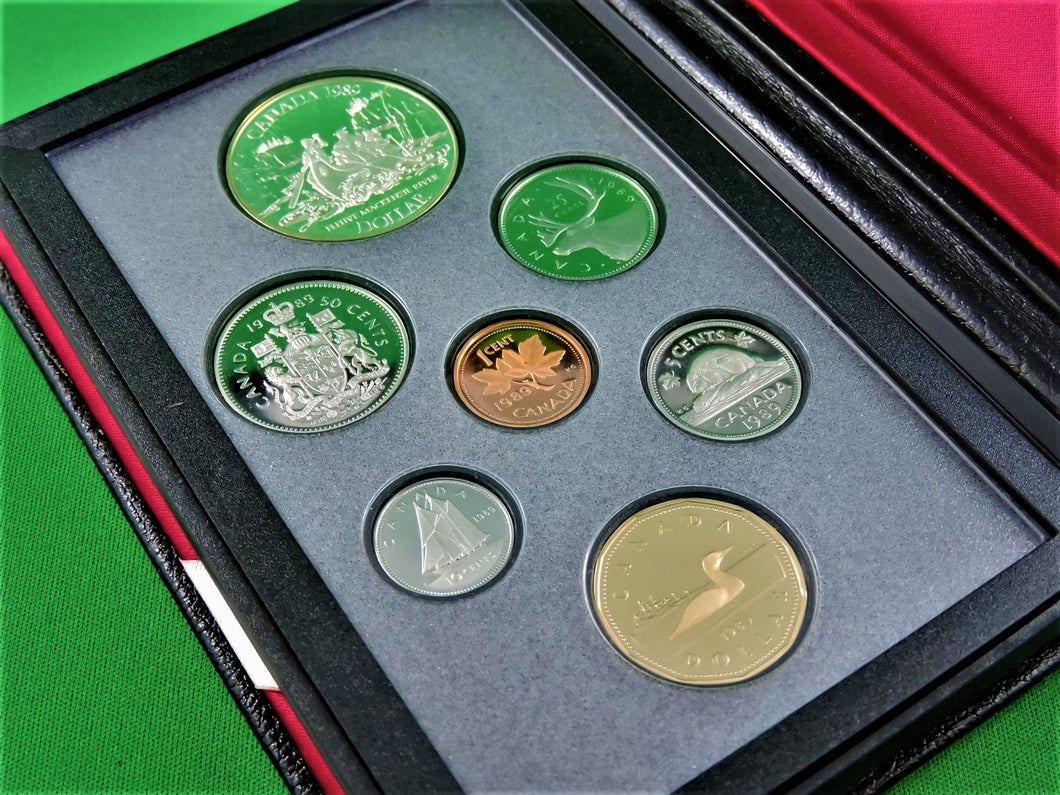 Currency - Coin Set - 1989 - RCM - Double Dollar Proof Set - 200th Anniversary of Sir Alexander Mackenzie's Voyage of Discovery in the Northwest of Canada