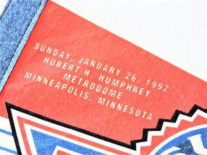 Pennant Flag - Super Bowl XXVI