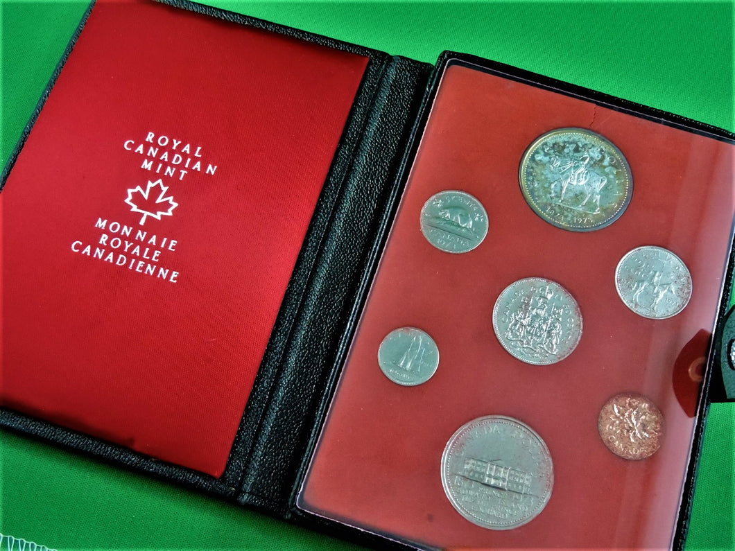 Currency - Coin Set - 1973 - RCM - Double Dollar Proof Set - RCMP Centennial