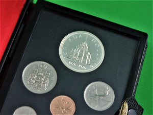 Currency - Coin Set - 1976 - RCM - Double Dollar Proof Set - 100th Anniversary of the Completion of the Library of Parliament