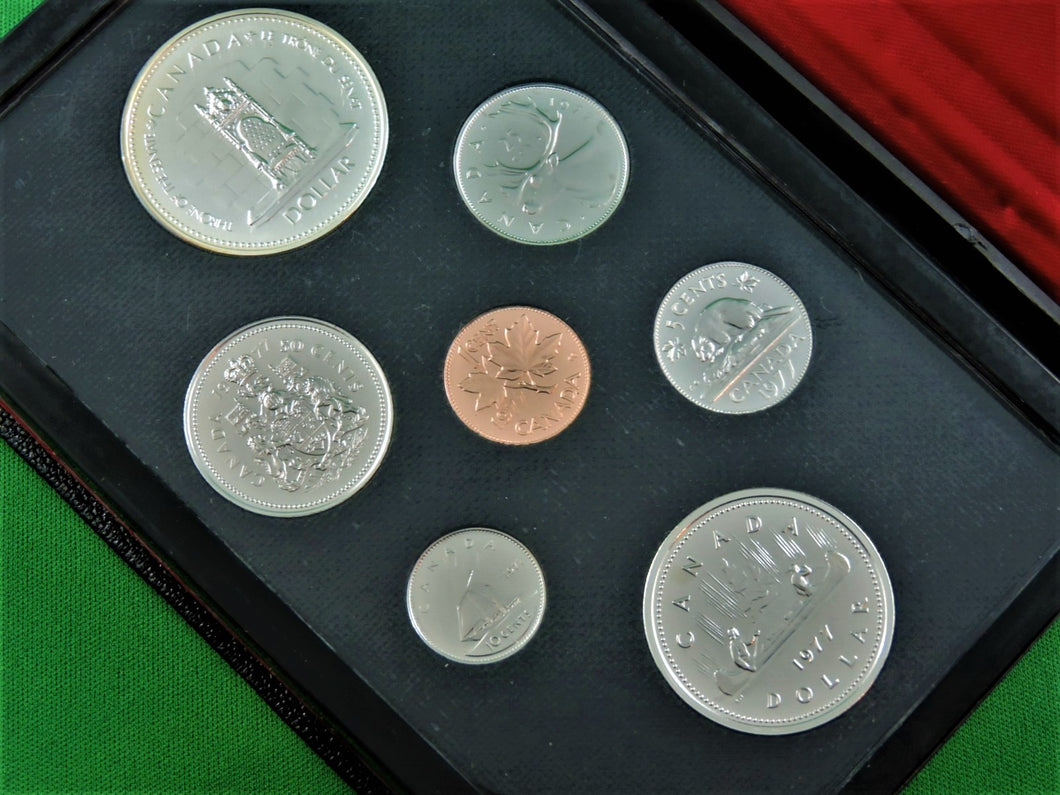 Currency - Coin Set - 1977 - RCM - Double Dollar Proof Set - Elizabeth II Silver Jubilee