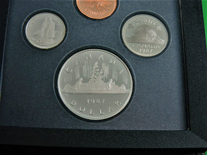 Currency - Coin Set - 1987 - RCM - Double Dollar Proof Set - 400th Anniversary of John Davis' Exploration of Baffin Island